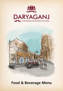 Daryaganj Menu Cover